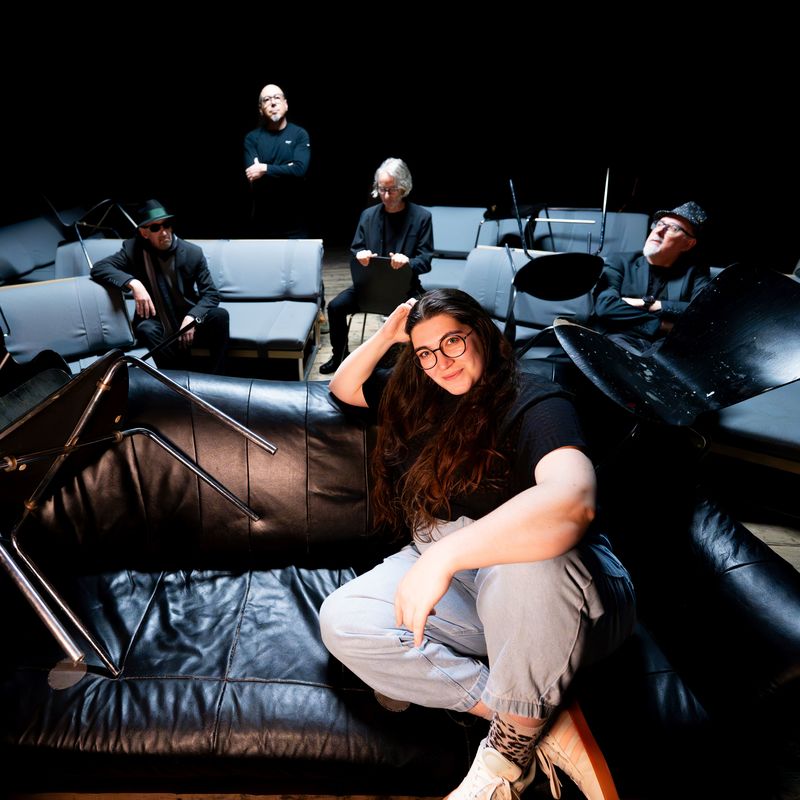 by Robert Koch - Lilian and band on couches